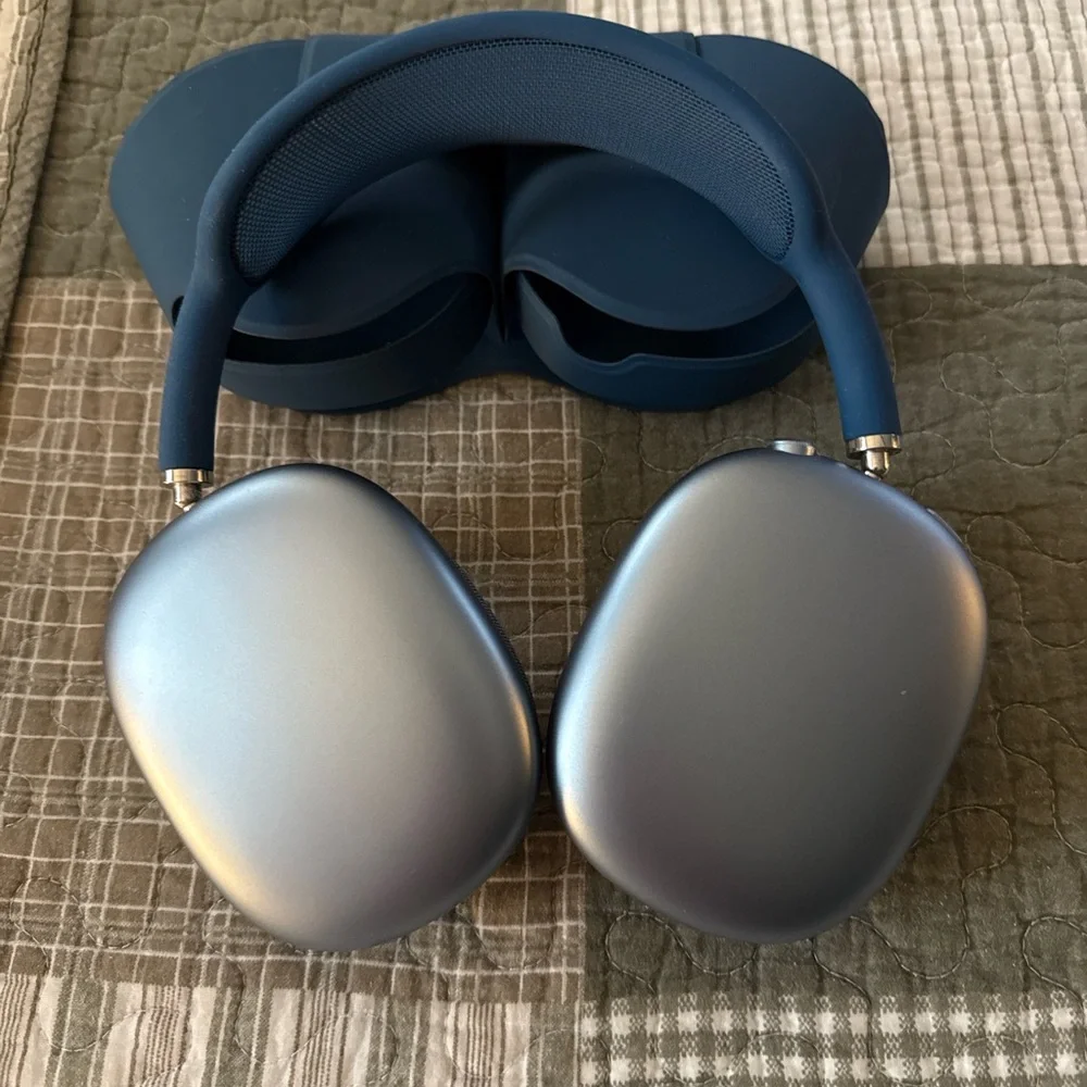 Blue apple air pods